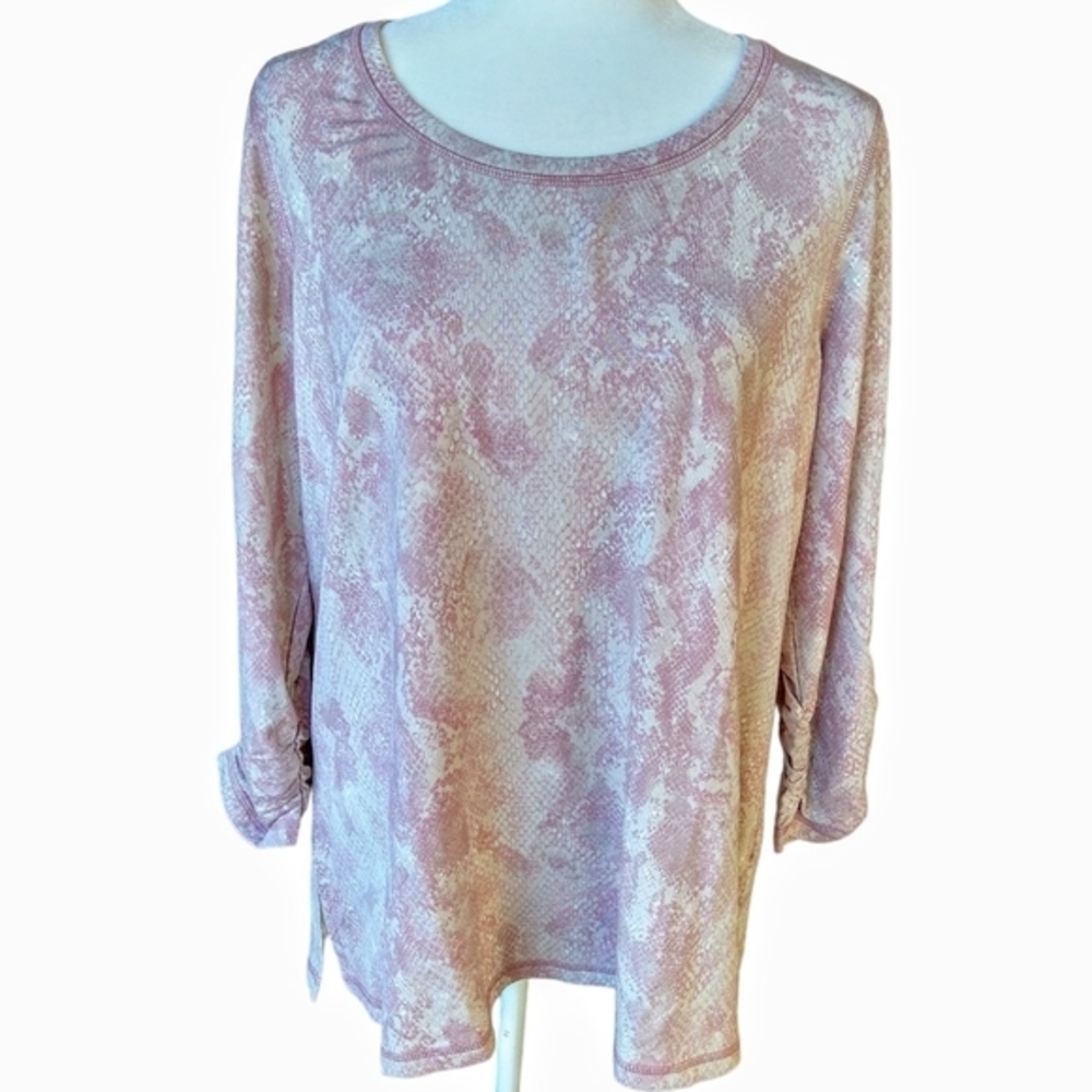 QVC Susan Graver Weekend Quarter sleeve shirt SZ L